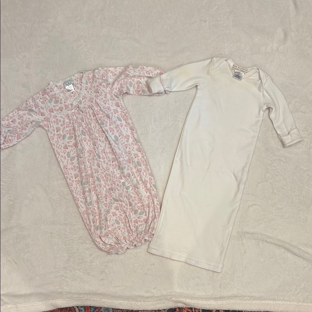 Floral and Cream Kids Pajama Set Beaufort bonnet